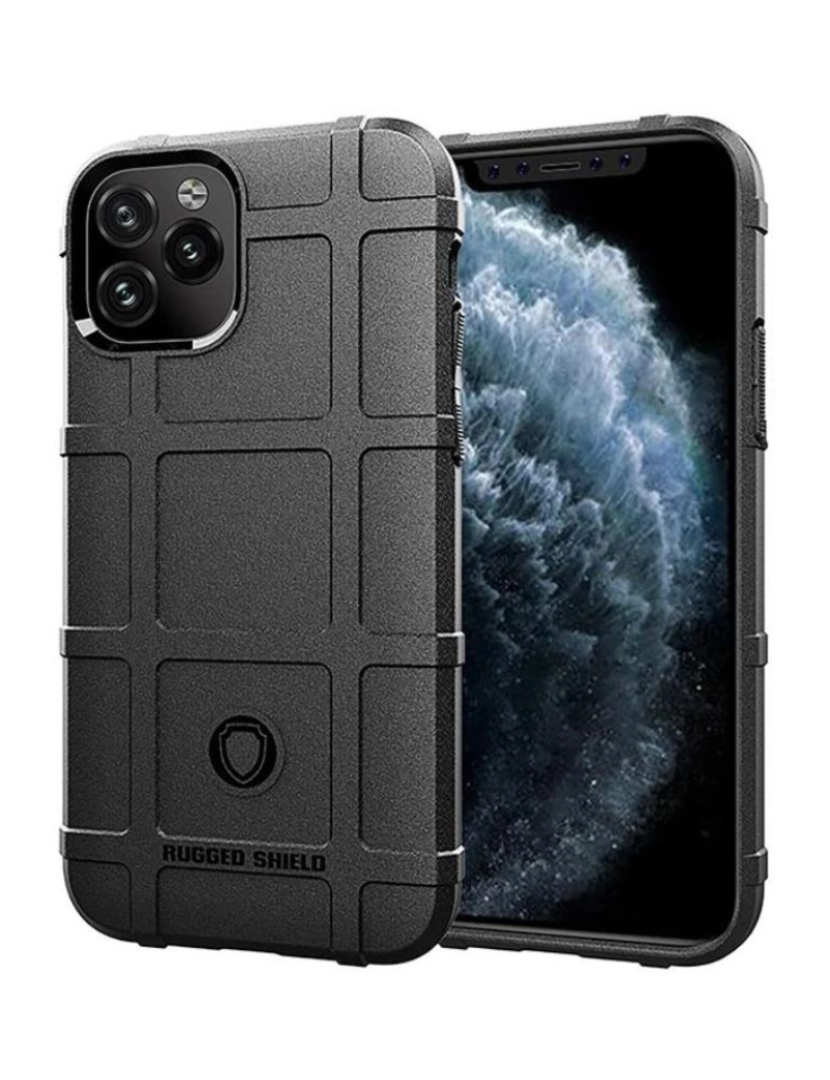 imagem de Capa Rugged Shield para Iphone 13 Pro Max Preto1