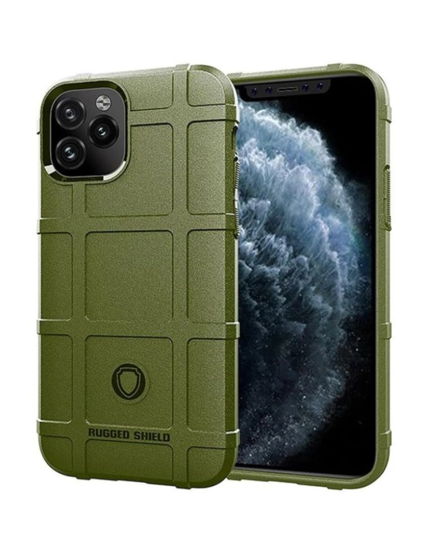 Antiimpacto! - Capa Rugged Shield para Iphone 15 Verde