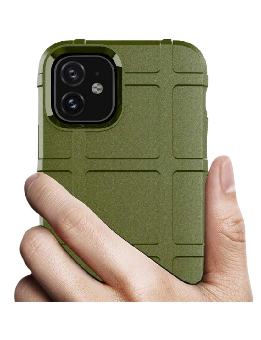 imagem de Capa Rugged Shield para Iphone 15 Plus Verde2