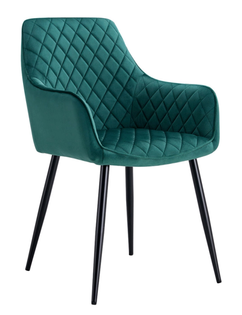 Presentes Miguel - Cadeira Celi Veludo - Verde