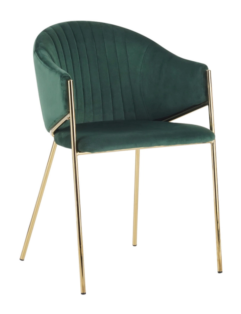 Presentes Miguel - Cadeira Elegan Veludo - Verde
