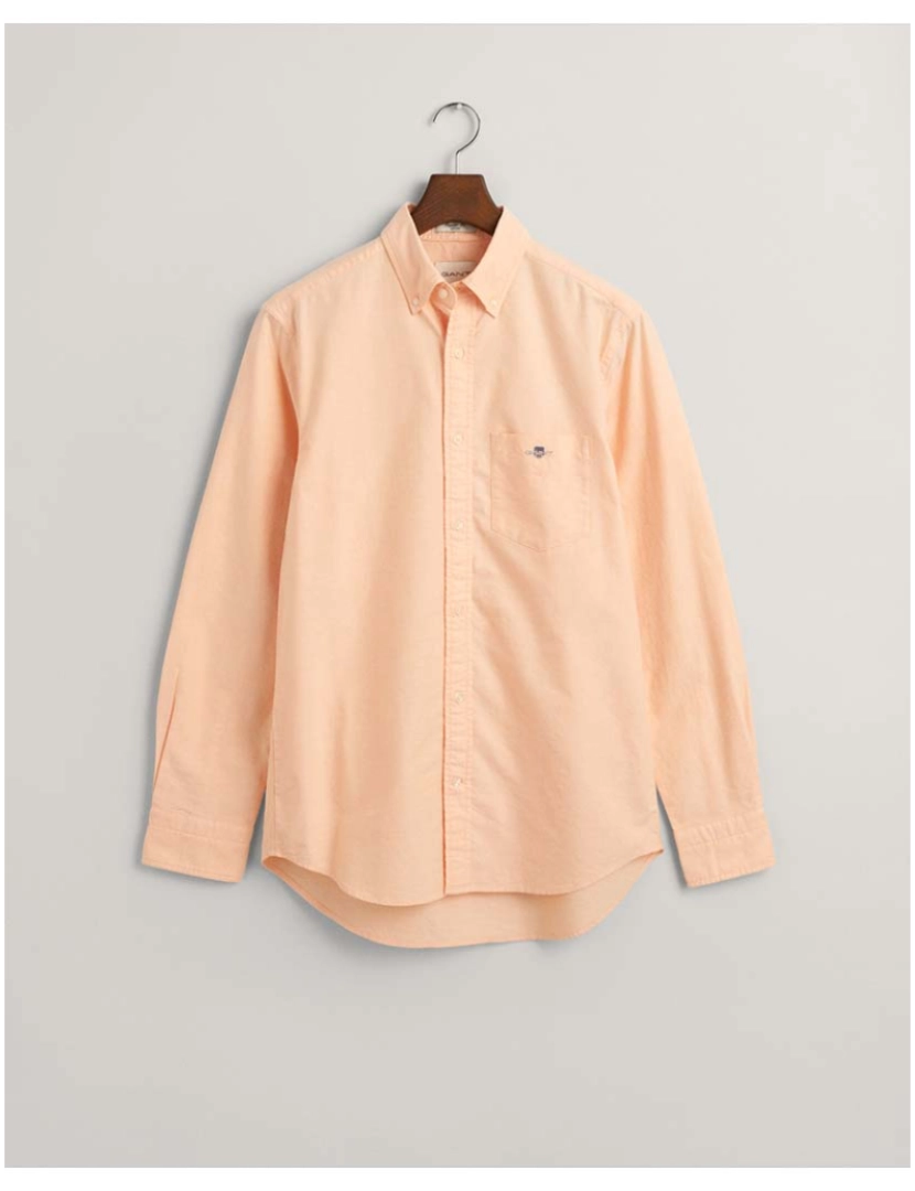 Gant - Camisa Manga Comprida Homem coral aprico XL