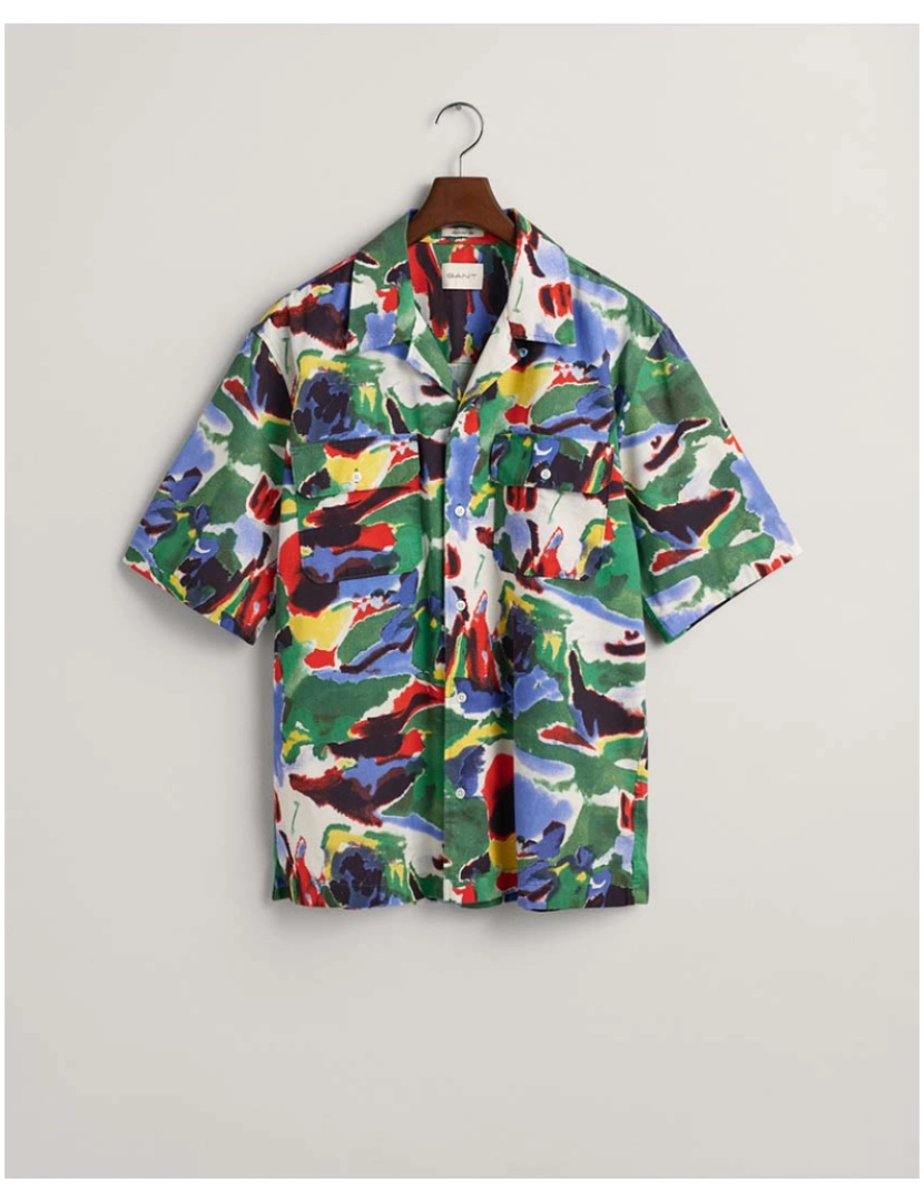 Gant - Camisa Manga Curta Homem multicolor