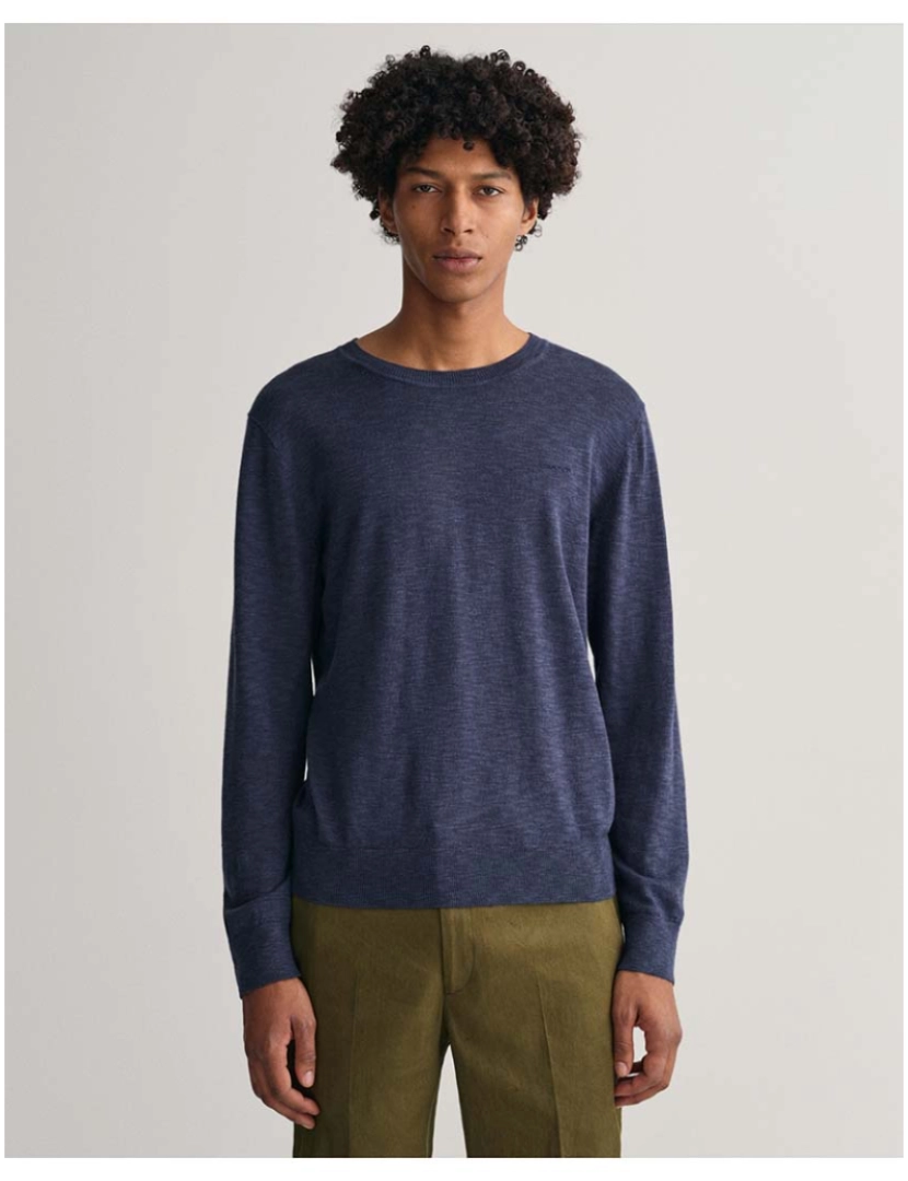 Gant - Camisola Algodão Homem deep ocean M