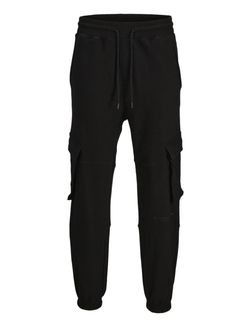 Jack & Jones - Jack & Jones Kane Classic Twill Sweat Cargo Pant Negro