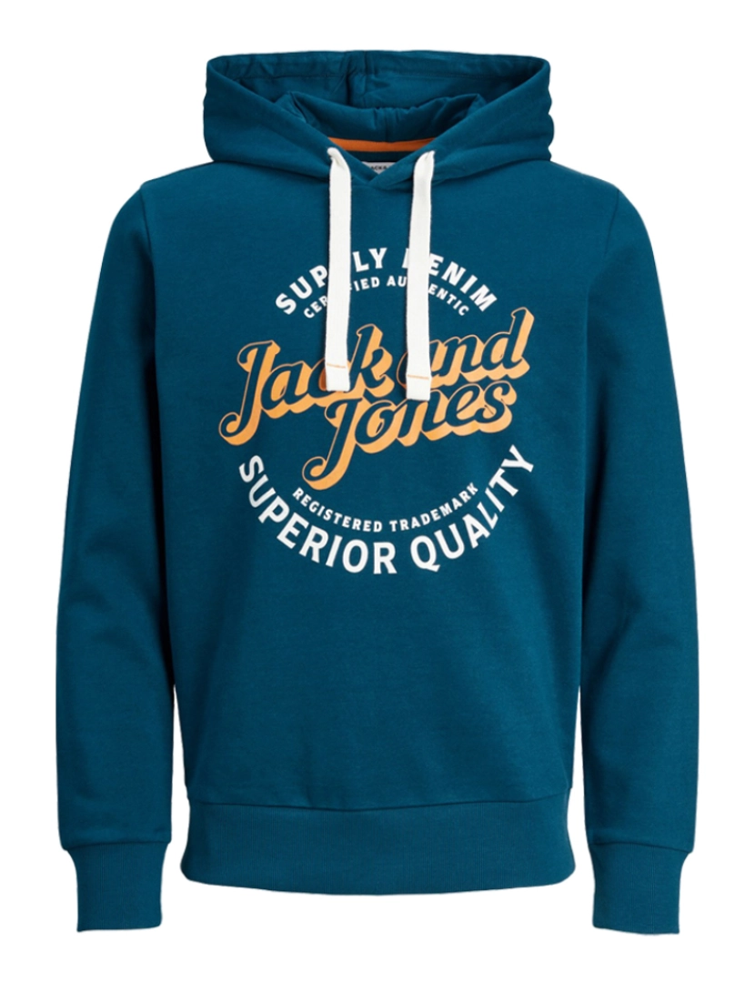 Jack & Jones - Jack & Jones Mikk Sweat Hood Azul