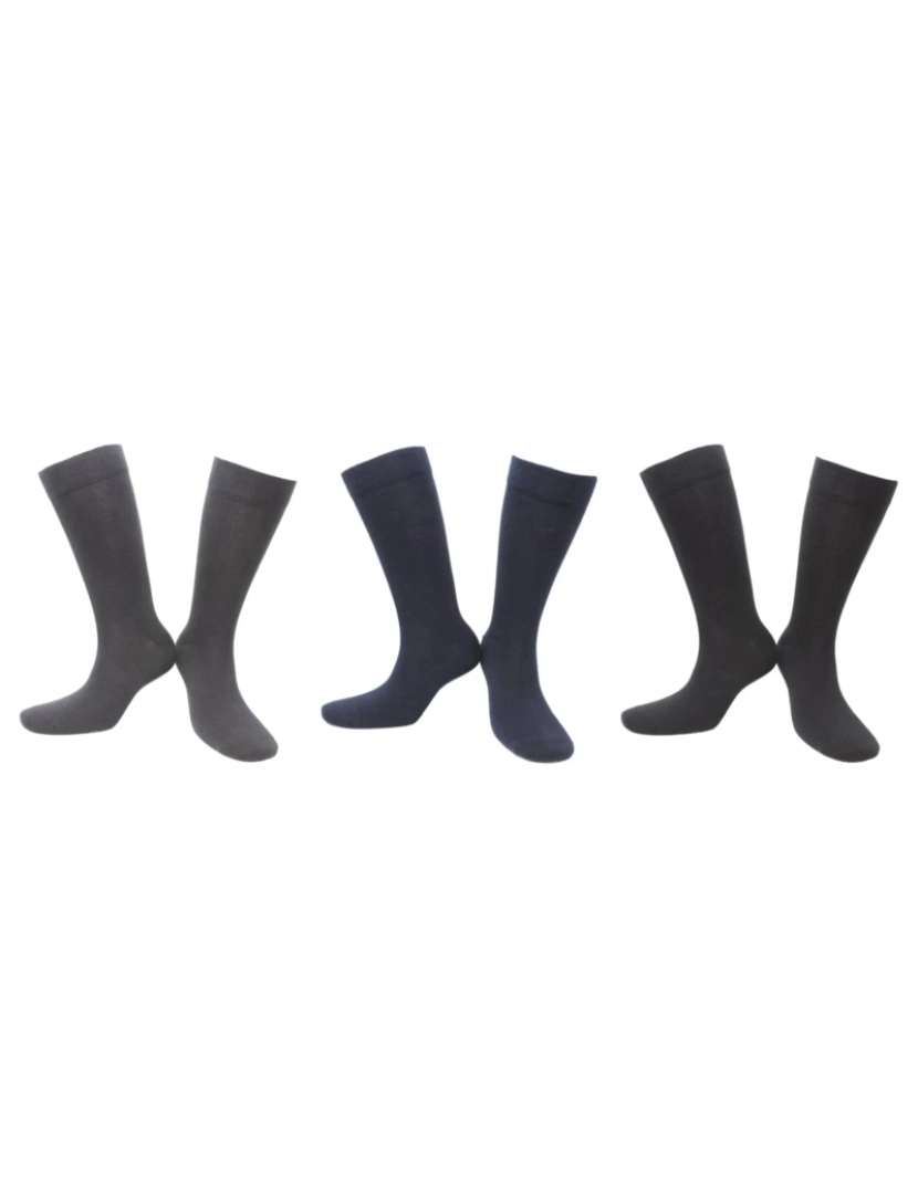Kolibri Socks - Meias Antitranspiração sem costura em Modal (conjunto de 3 pares)
