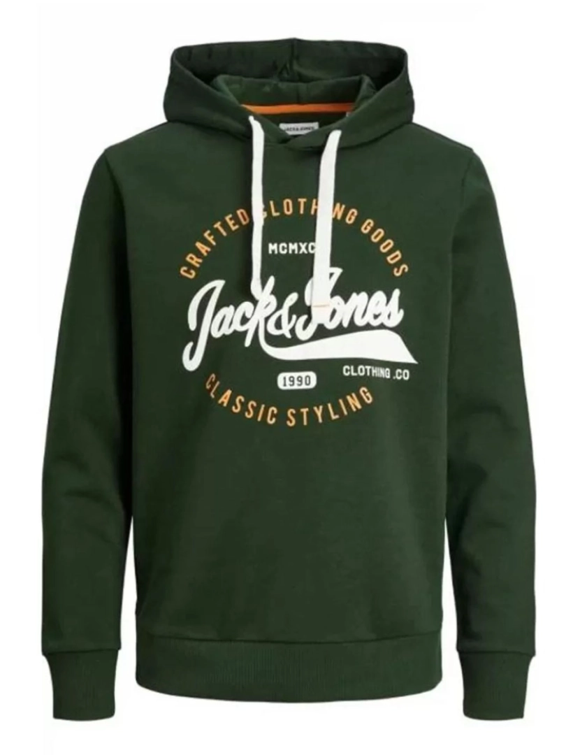 Jack & Jones - Jack & Jones Mikk Sweat Hood Verde