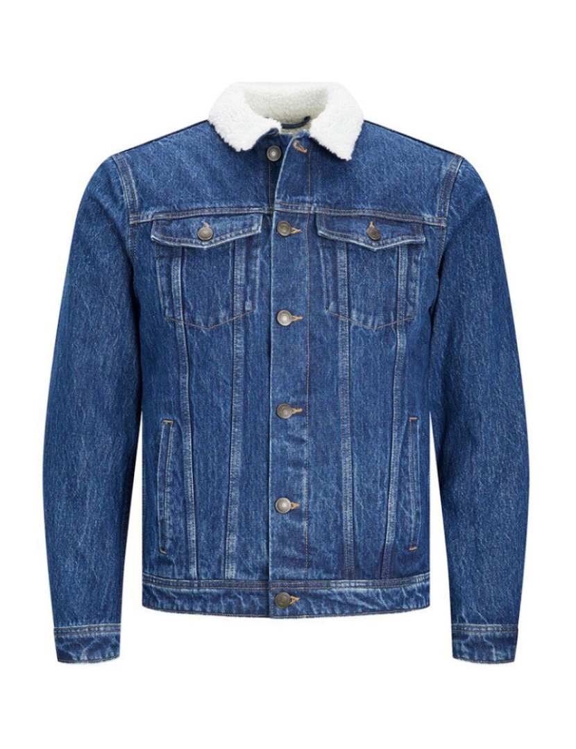 Jack & Jones - Jack & Jones Jean Jacket Sherpa Azul