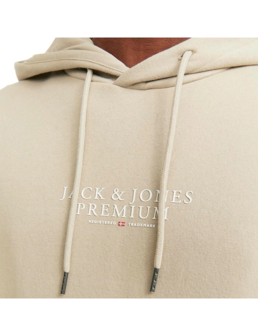 imagem de Jack & Jones Archie Sweat Hood  Bege3