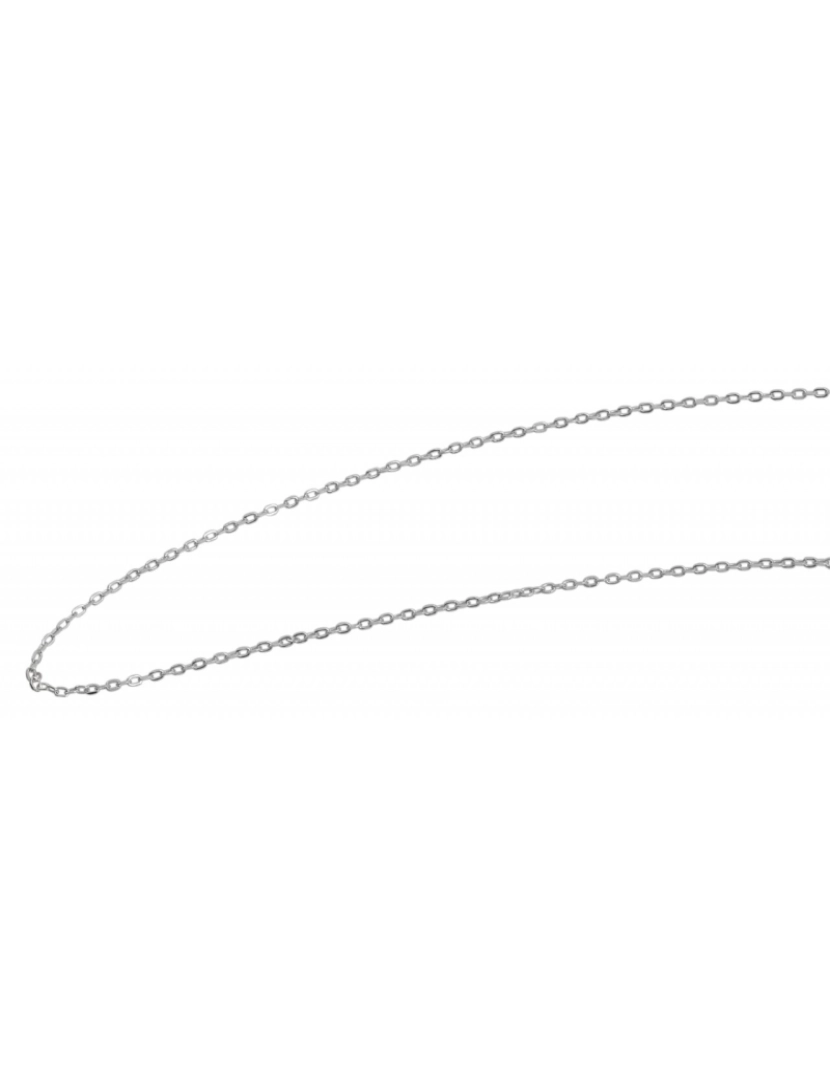imagem de Corrente em Prata de Lei 925 Banhado a Ródio - 60cm2