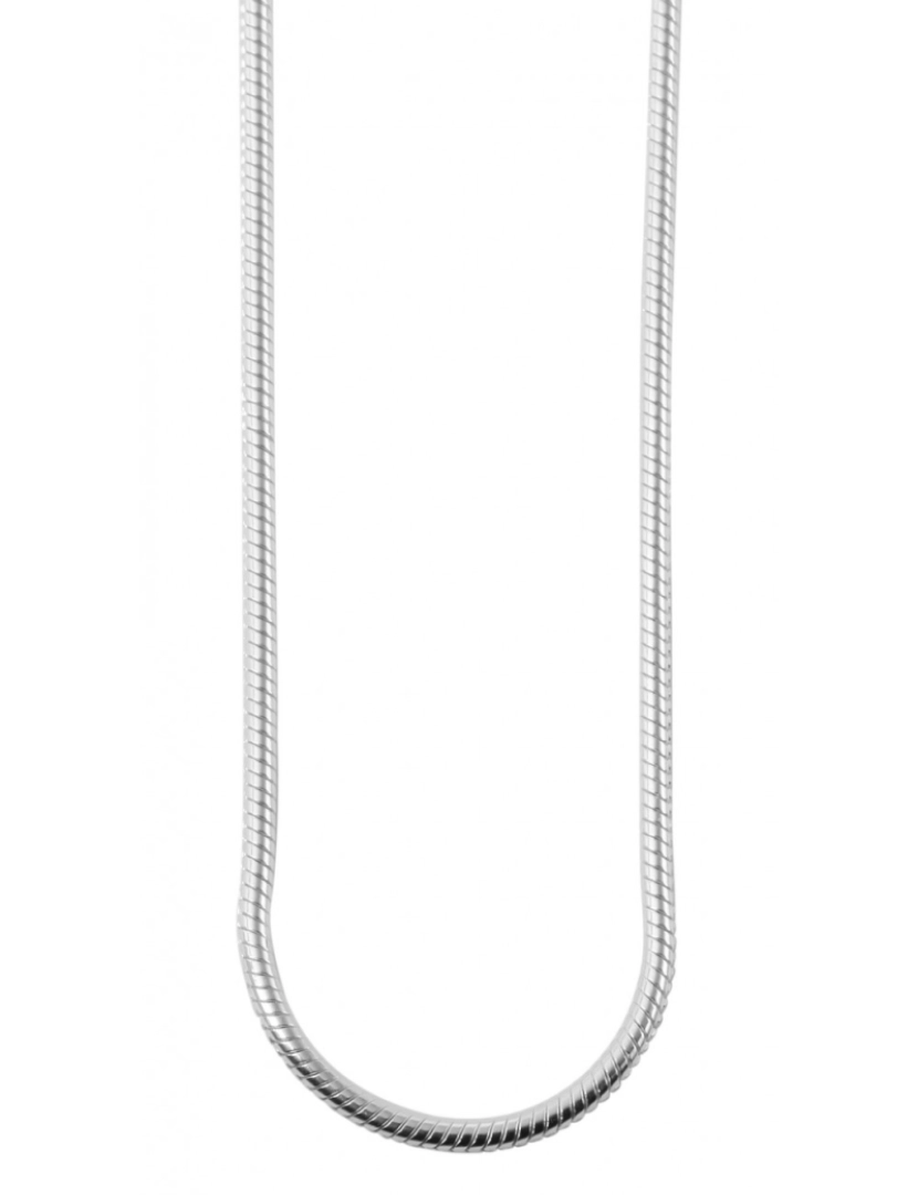 Prata De Lei 925 - Corrente Serpente em Prata de Lei 925 Hadi Banhado a Ródio - 60cm