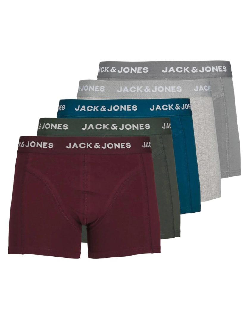 Jack & Jones - Jack & Jones 5-Pack Boxers Smith Multicolorido