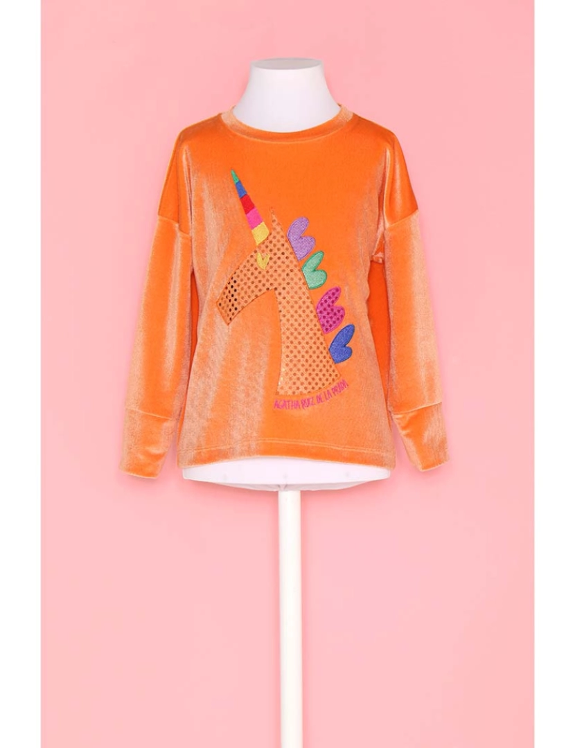 Agatha Ruiz De La Prada - Sweatshirt menina Fancy Sweat Shirt Arp Laranja