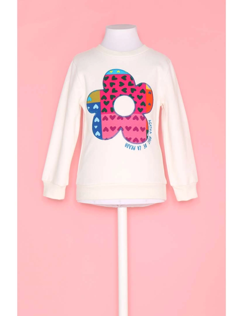 Agatha Ruiz De La Prada - Sweatshirt menina Patchy Sweat Shirt Arp Pérola