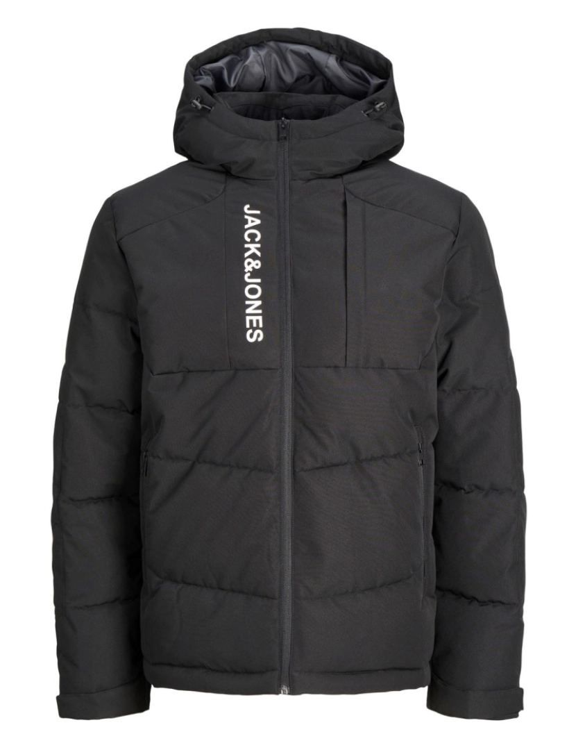 Jack & Jones - Jack & Jones Otis Puffer Hood Negro