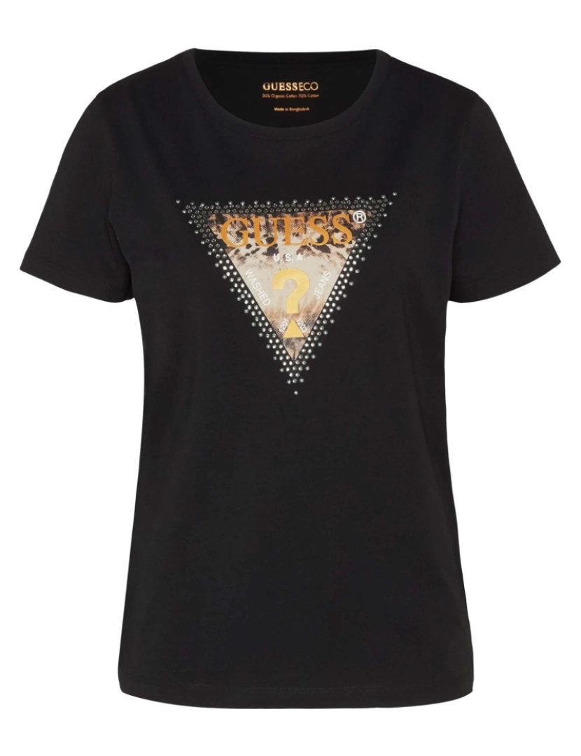 Guess - T-Shirt Guess Ss Cn Animal Triângulo