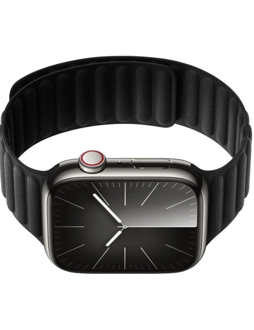 imagem de Bracelete elos magnética em tecido para Apple Watch Series 3 42mm Preto3