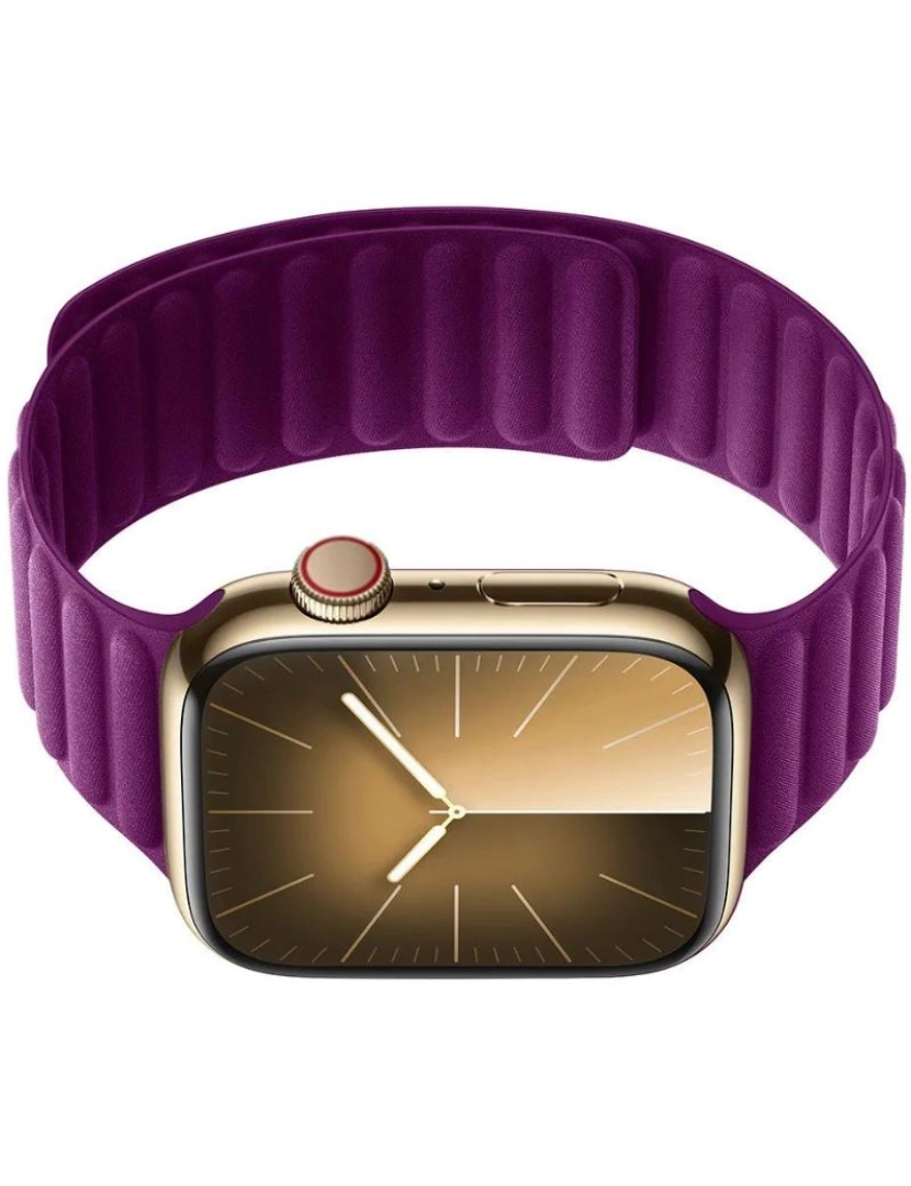 imagem de Bracelete elos magnética em tecido para Apple Watch Series 4 40mm Roxo3