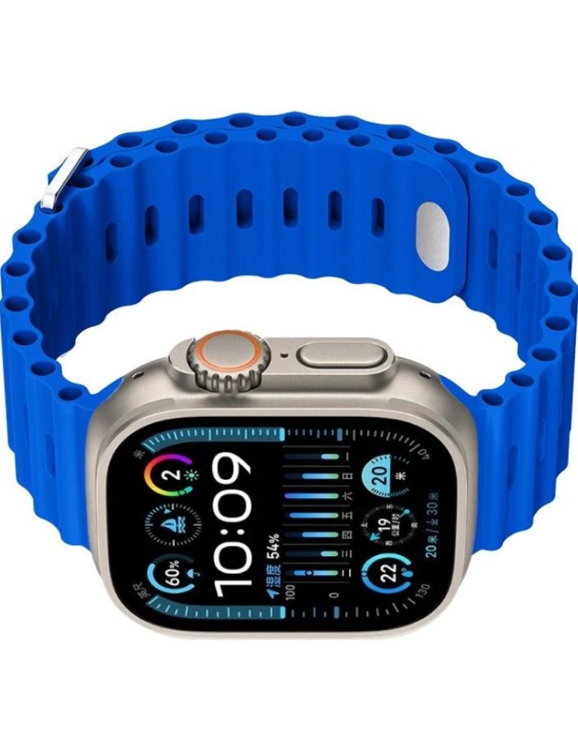 imagem de Bracelete Ocean Waves para Apple Watch Series 3 38mm Azul Royal3