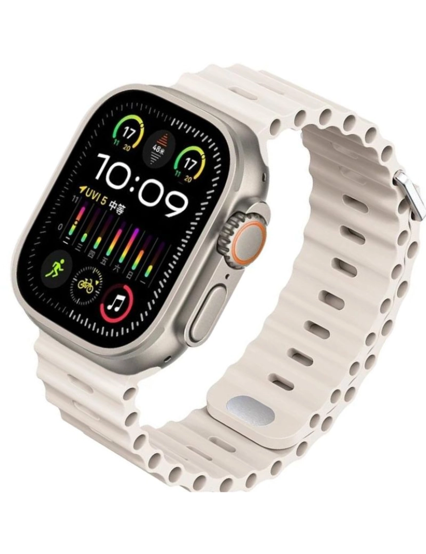 imagem de Bracelete Ocean Waves para Apple Watch Series 4 40mm Luz das Estrelas2