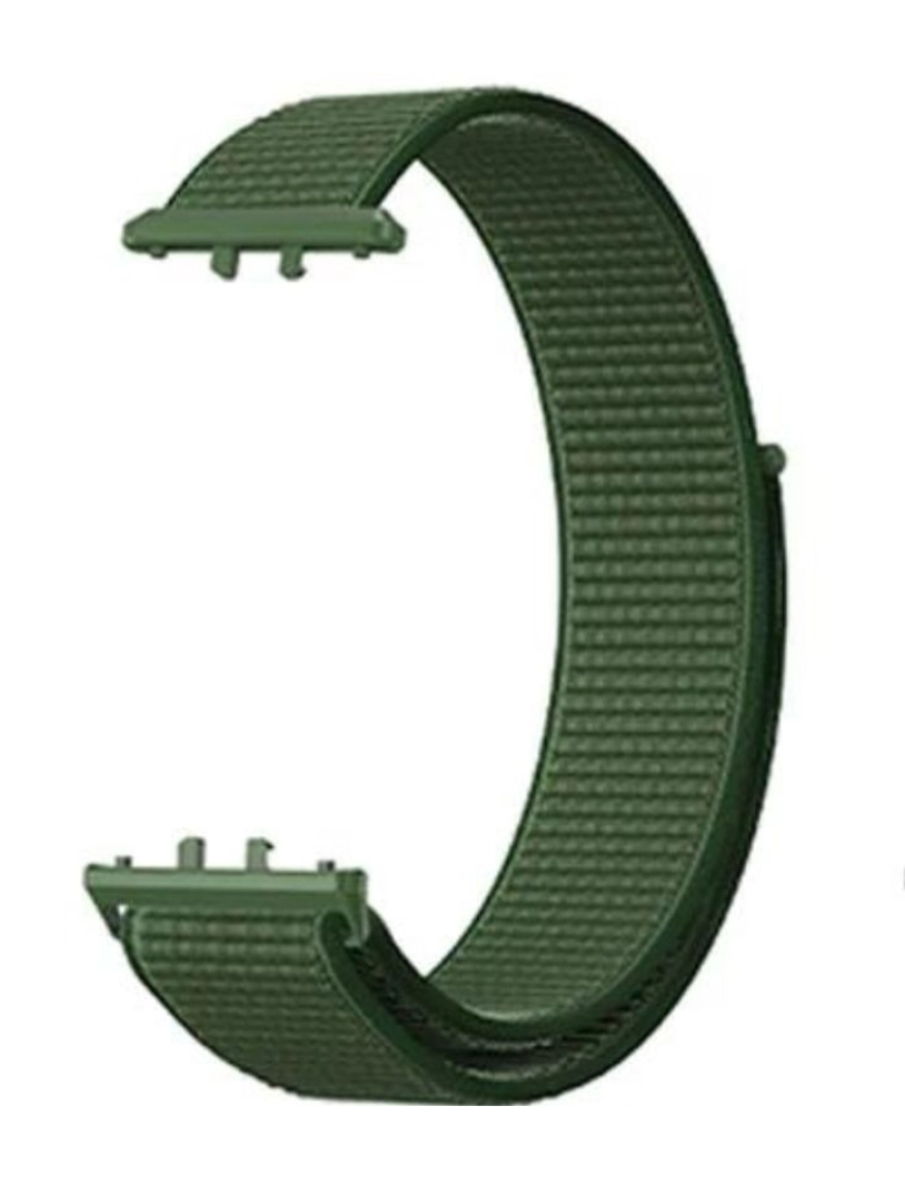 imagem de Bracelete em tecido nylon desportivo para Samsung Galaxy Fit 3 Verde3