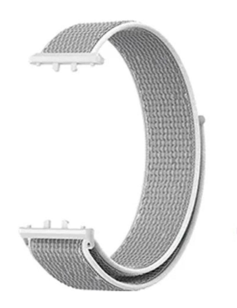 imagem de Bracelete em tecido nylon desportivo para Samsung Galaxy Fit 3 Cinza Claro3