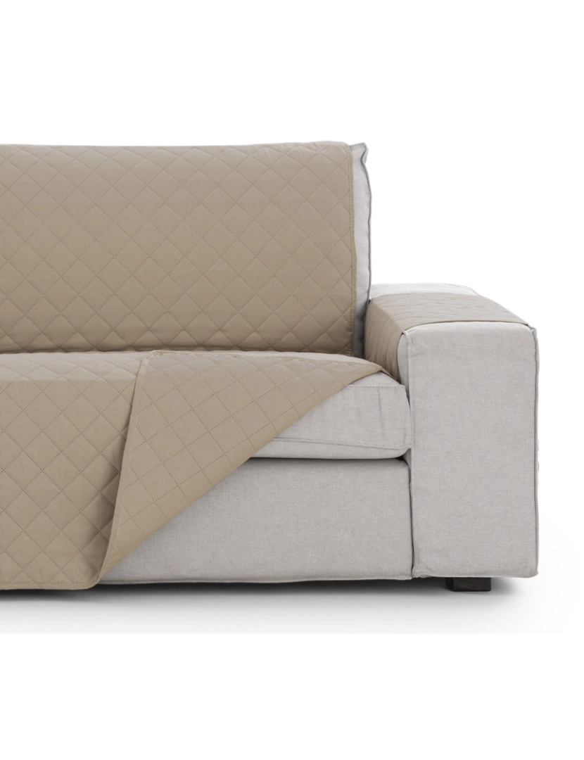 imagem de Capa sofa chaise longue reversible Michelle - Tamanho 200 cm na cor C/01 (Bege)3