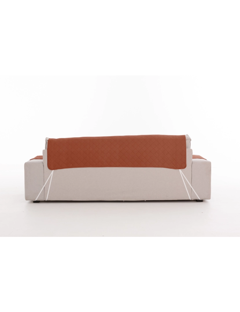 imagem de Capa sofa chaise longue reversible Michelle - Tamanho 290 cm na cor C/09 (Telha)4