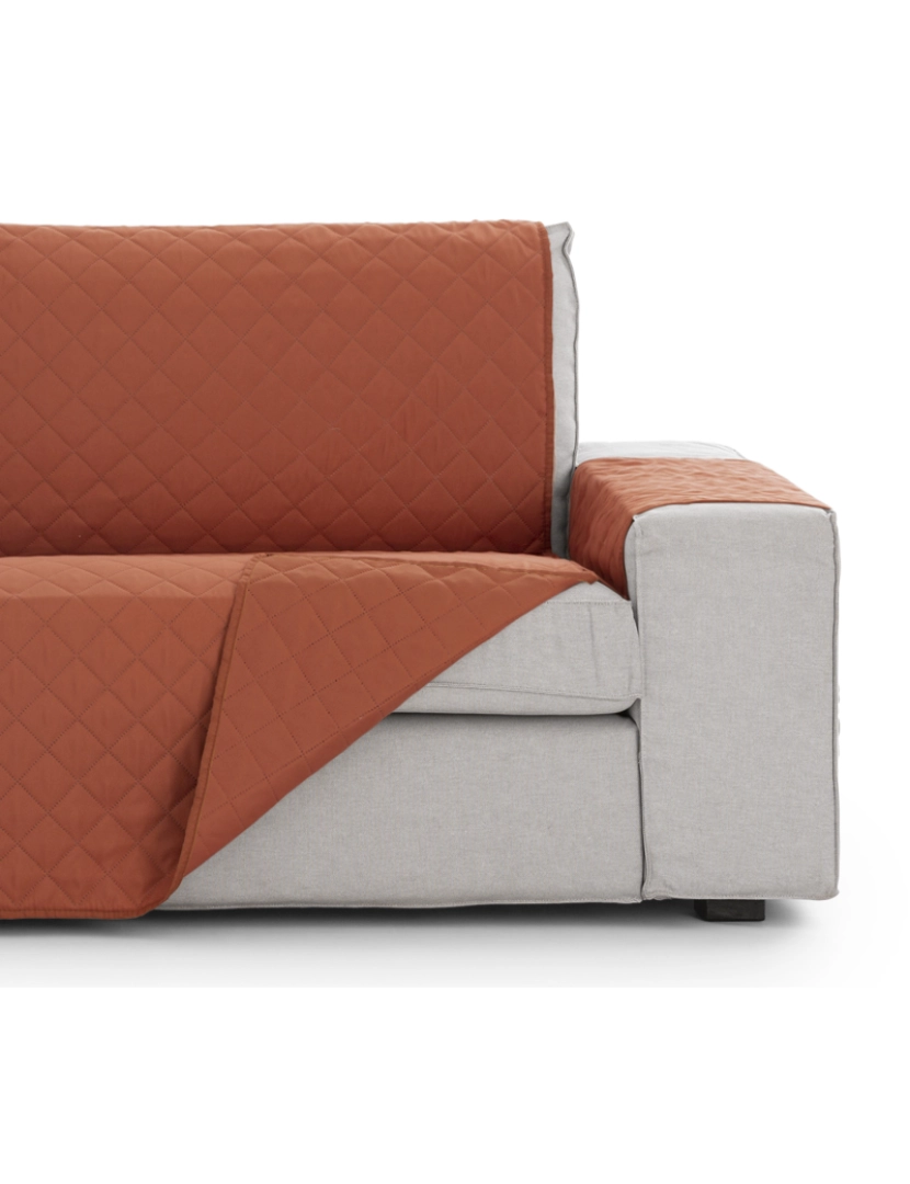 imagem de Capa sofa chaise longue relax assento rebatível Michelle - Tamanho 200 cm na cor C/09 (Telha)3