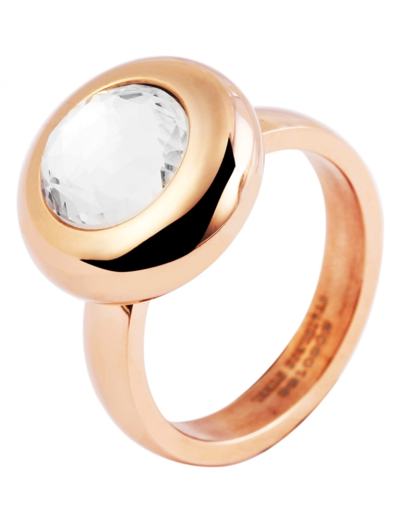 Akzent - Akzent  Anel Mulher Rose Gold em Aço Inoxidável   Tam.54   0186