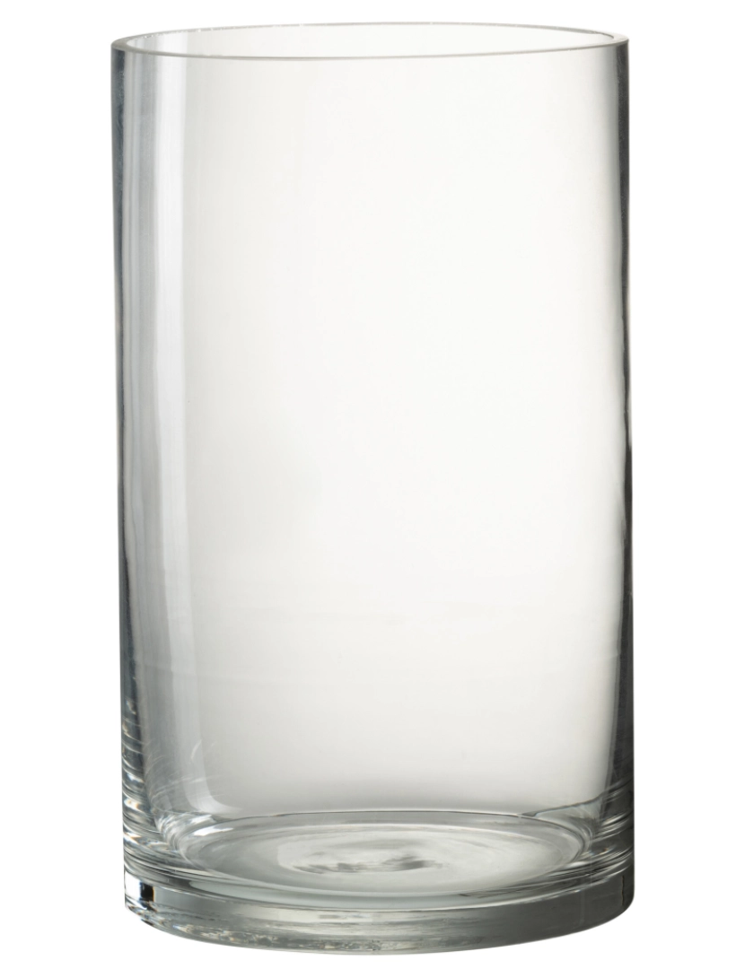 J-Line - J-Line Cylindrical Vase Vola Glass Transparente Médio