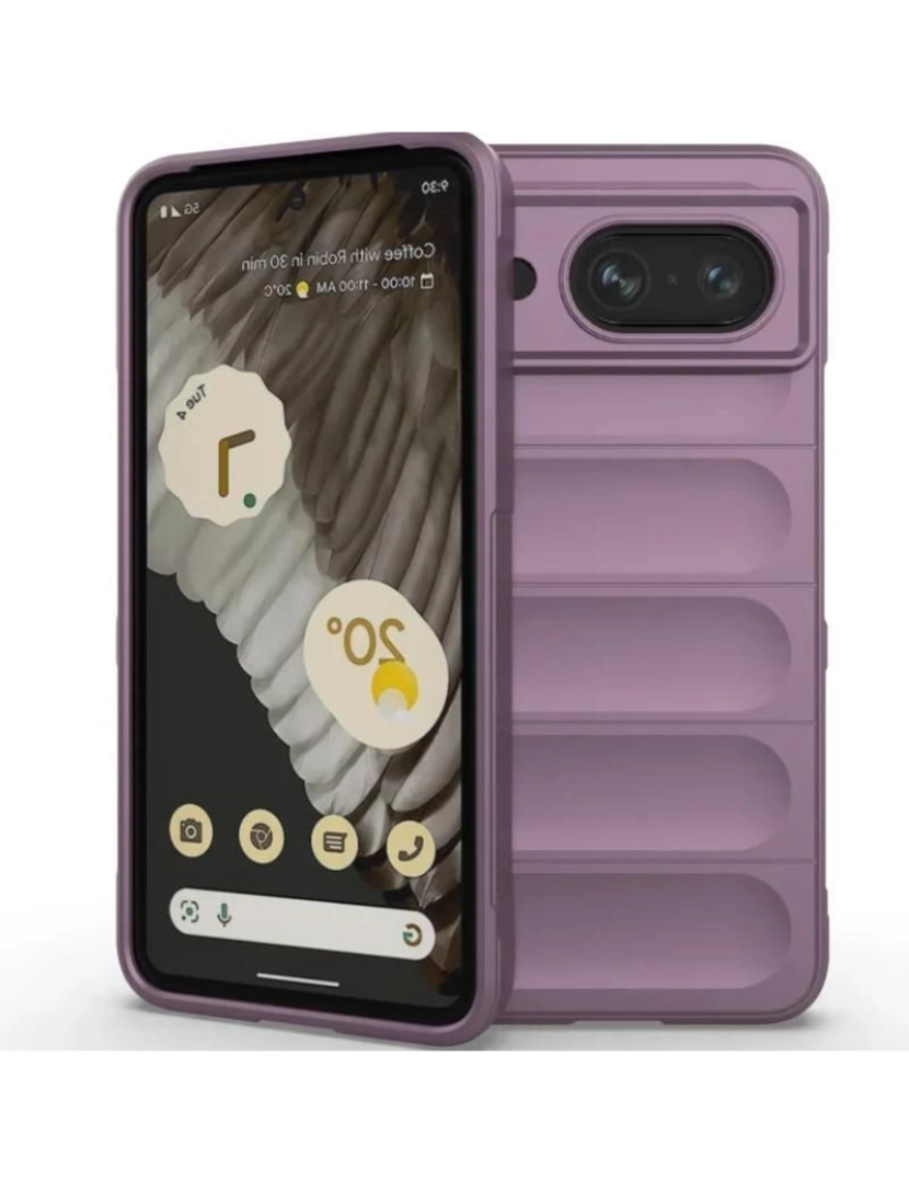 imagem de Capa bunker para Google Pixel 6A Roxo Claro2