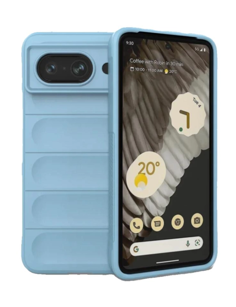 Antiimpacto! - Capa bunker para Google Pixel 6A Azul Claro