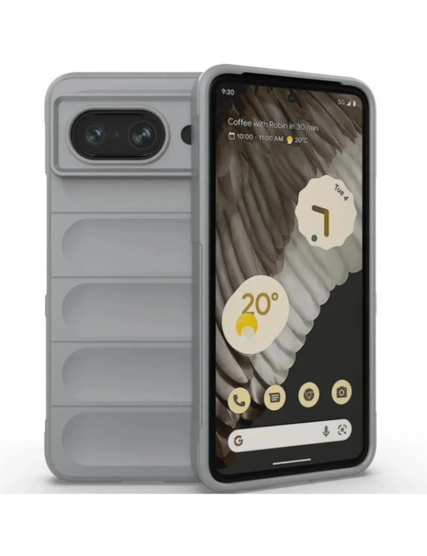 Antiimpacto! - Capa bunker para Google Pixel 8 PRO Cinzento claro