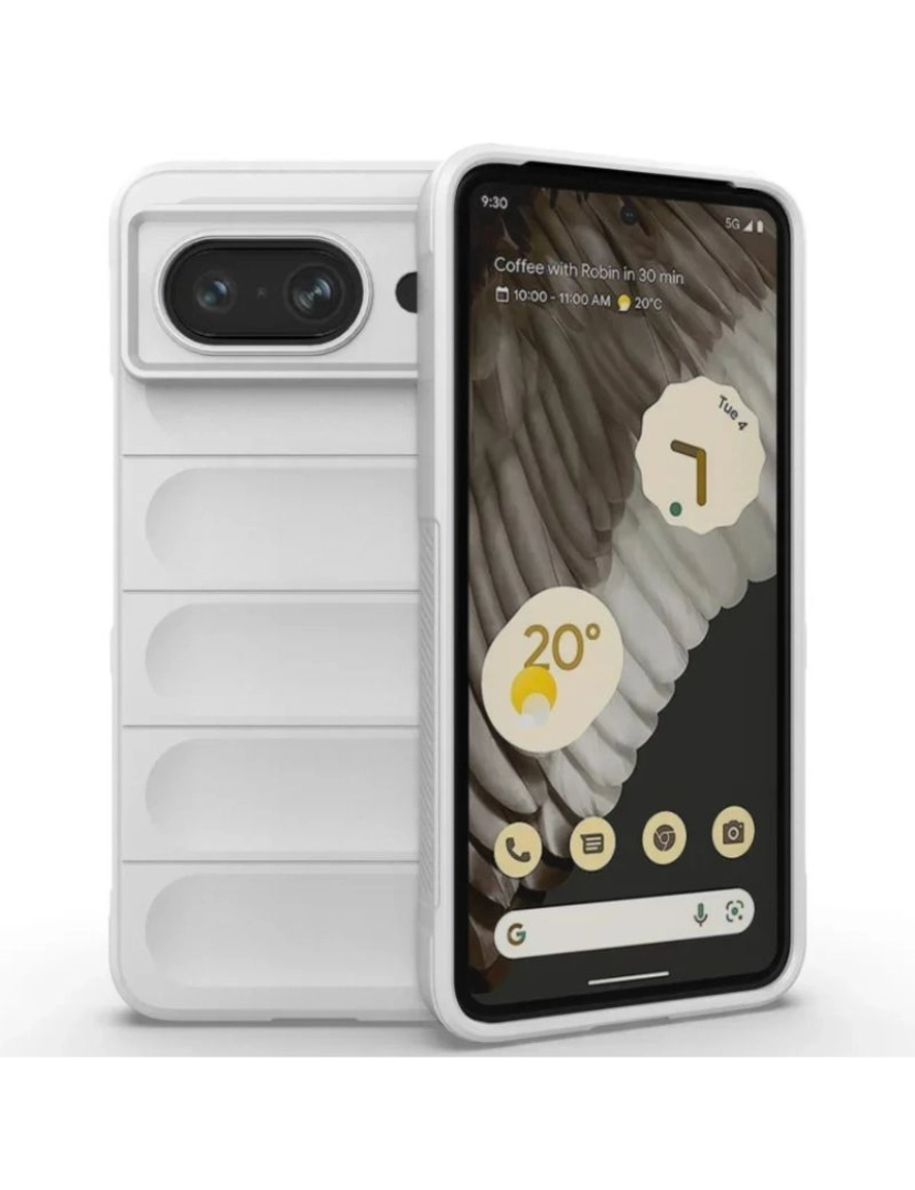 Antiimpacto! - Capa bunker para Google Pixel 7 Branco