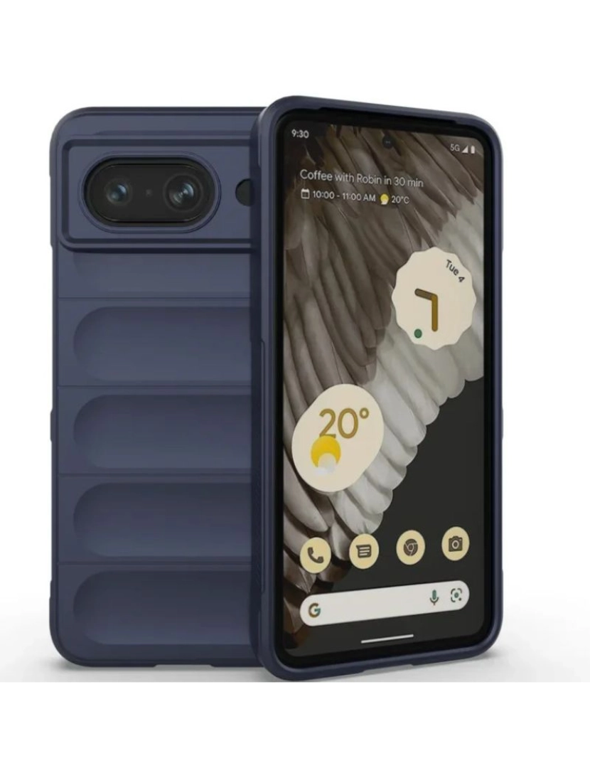 Antiimpacto! - Capa bunker para Google Pixel 6A Azul Escuro