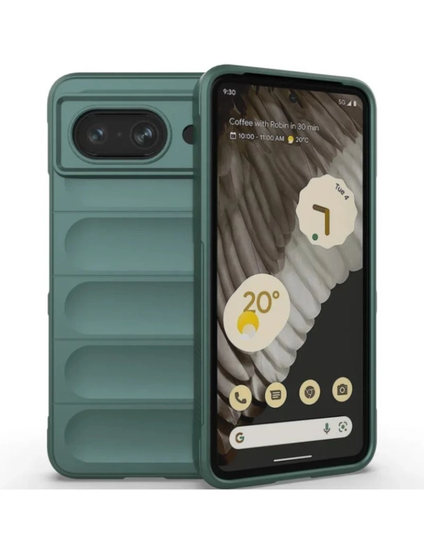 Antiimpacto! - Capa bunker para Google Pixel 6A Verde