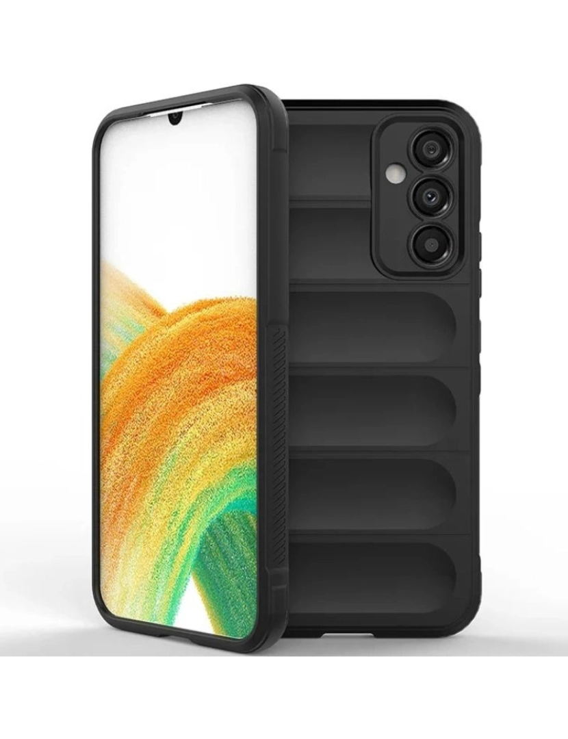 imagem de Capa bunker para Samsung Galaxy A12 Preto2