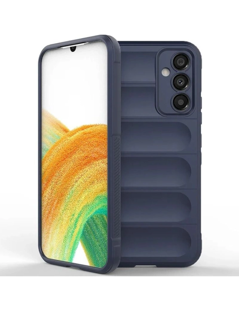 imagem de Capa bunker para Samsung Galaxy A12 Azul Escuro2