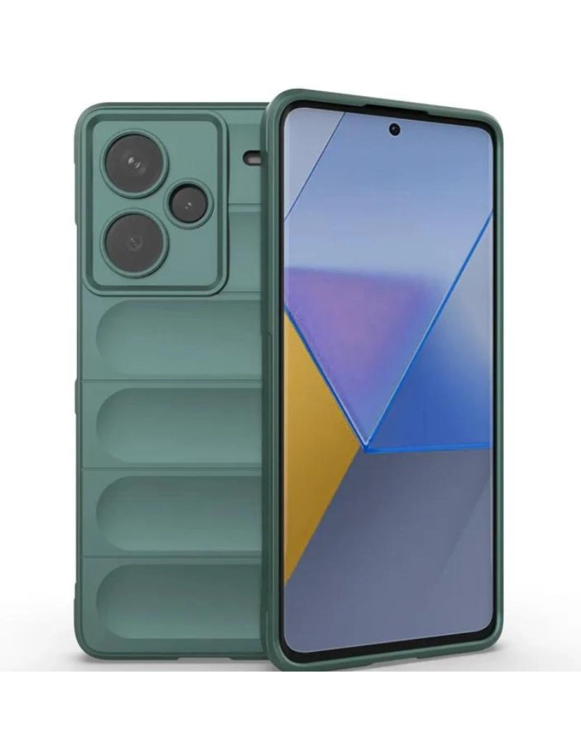 imagem de Capa bunker para Poco X5 PRO 5G Verde1