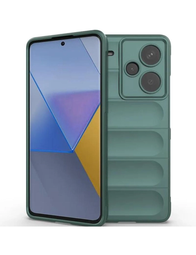 imagem de Capa bunker para Poco X5 PRO 5G Verde2