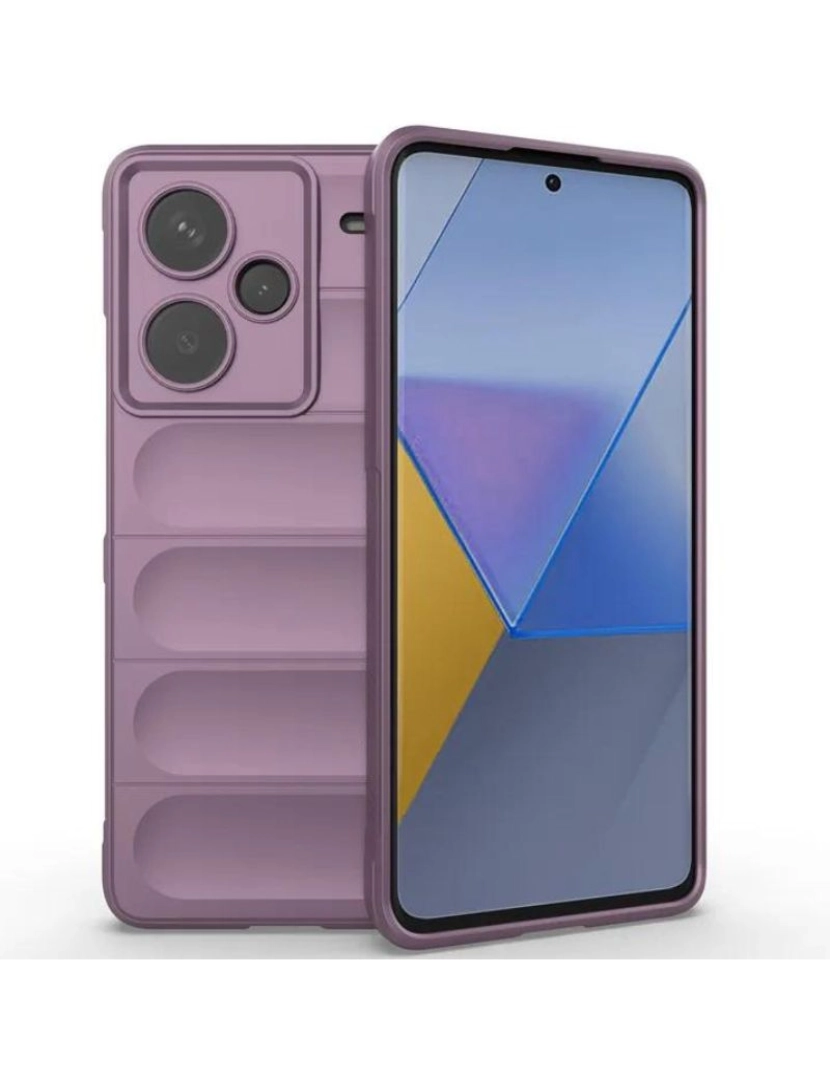 Antiimpacto! - Capa bunker para Poco X5 PRO 5G Roxo