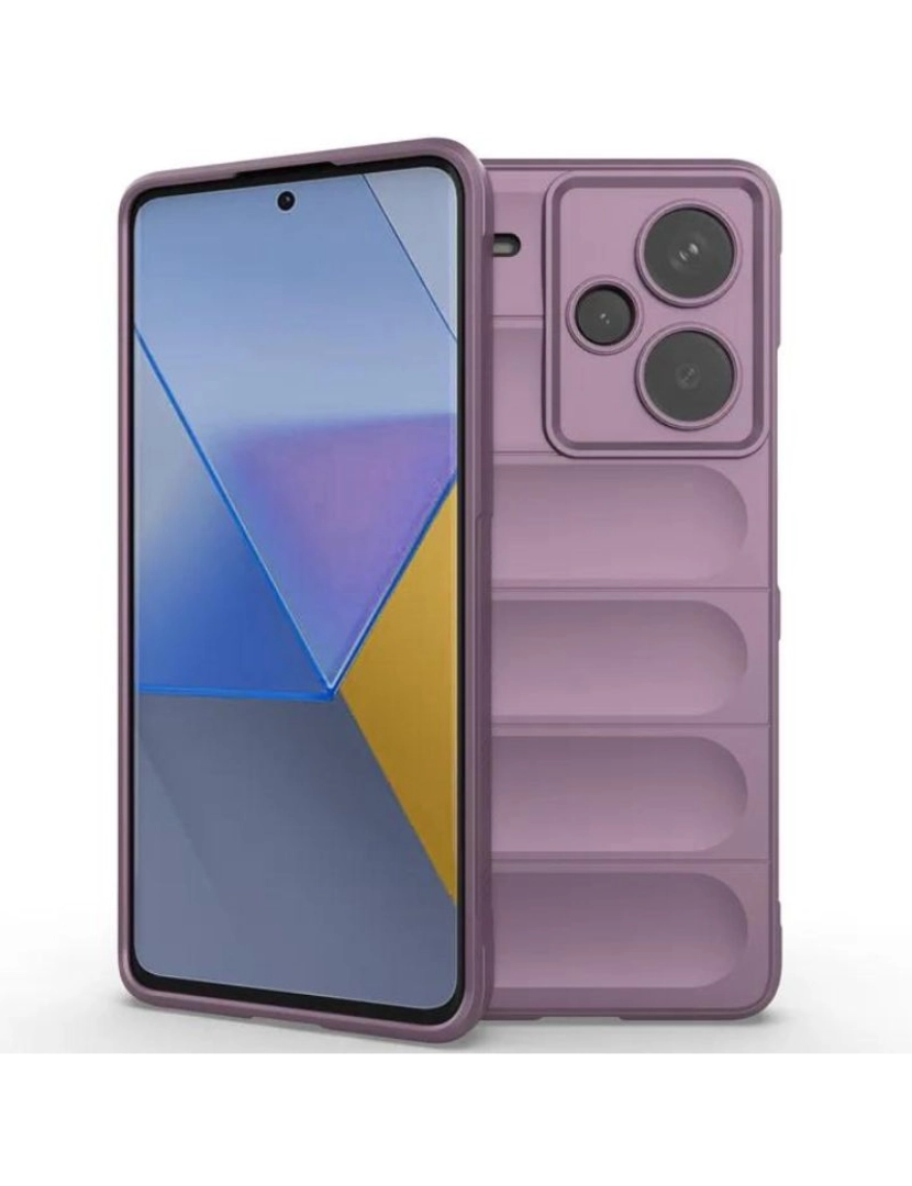 imagem de Capa bunker para Poco X5 PRO 5G Roxo2