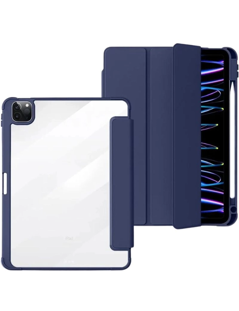 imagem de Capa Crystal Folio para Ipad 10.9 2022 Azul Escuro2