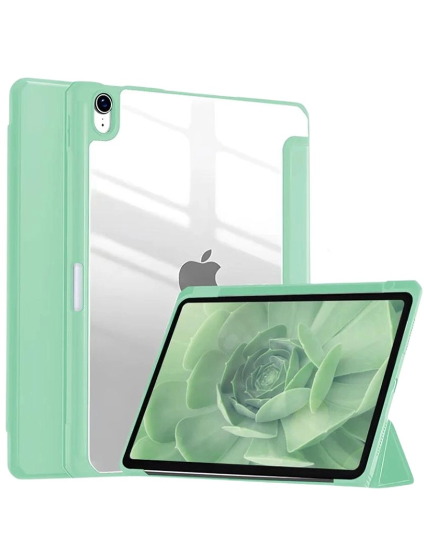 imagem de Capa Crystal Folio para Ipad 10.9 2022 Verde Claro2