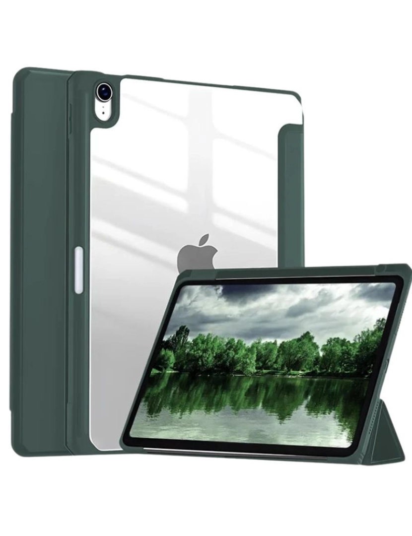 imagem de Capa Crystal Folio para Ipad 10.9 2022 Verde Escuro2