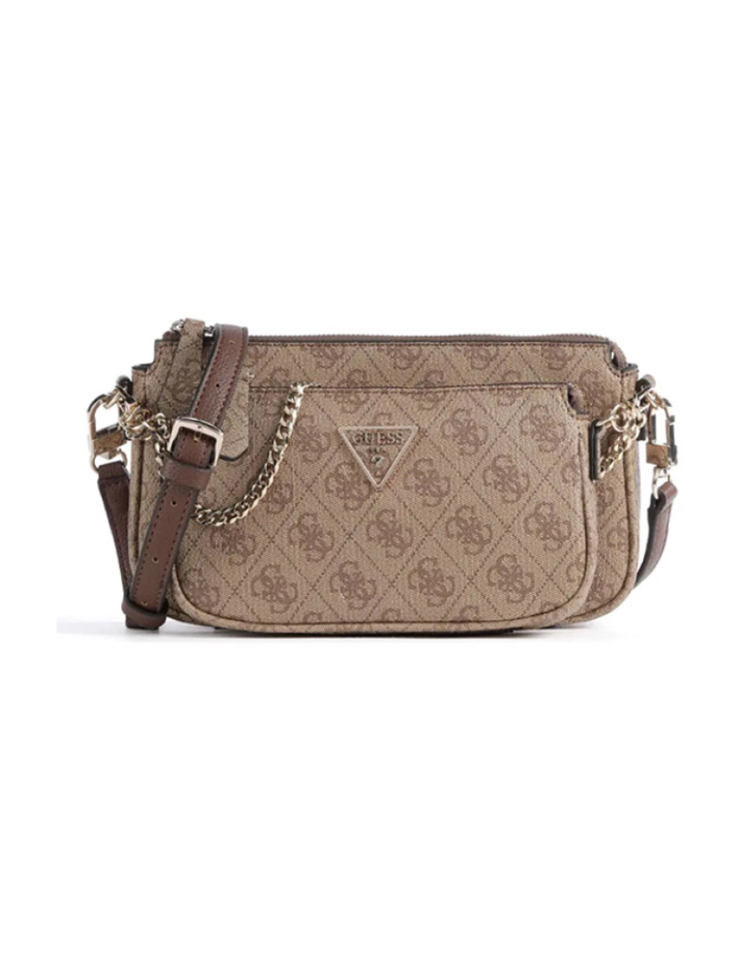 Guess - Bolsa tiracolo Senhora Latte e Castanho