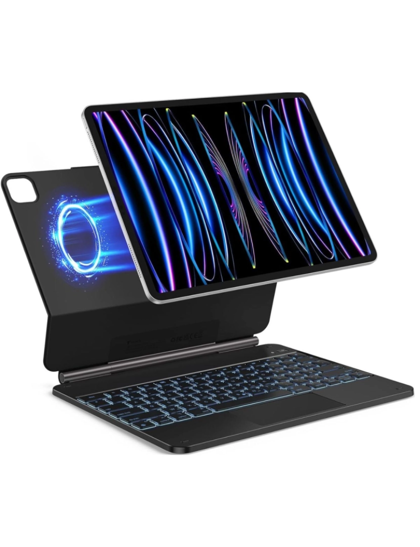 imagem de Capa magnética Magic Style Keyboard folio para Ipad Pro 11 2018 preto2