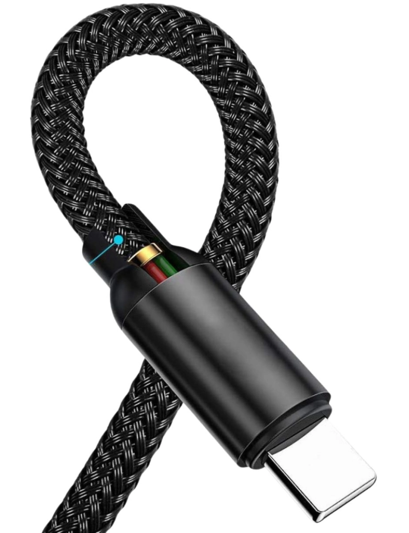 imagem de Cabo carregador USB-C Nylon trançado magnético 65w para Microsoft Surface Go 1 / 2 / 32